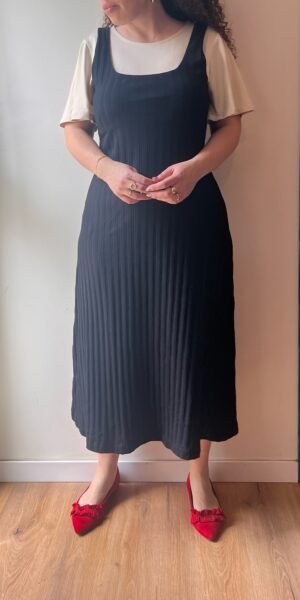 שמלת סריג כתפיות ZARA XL