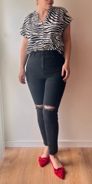 מכנס סקיני קרעים Pull&Bear 40